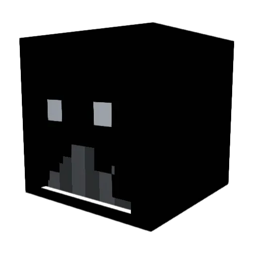 Reapppo Minecraft avatar head, 3D render