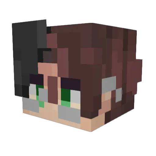 Reaps_Ghoul Minecraft avatar head, 3D render