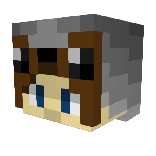 ReapszD Minecraft avatar head, 3D render