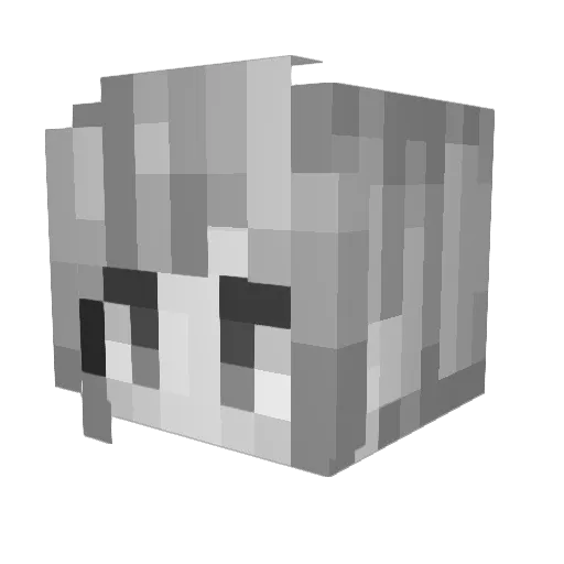 Reapypeepy Minecraft avatar head, 3D render