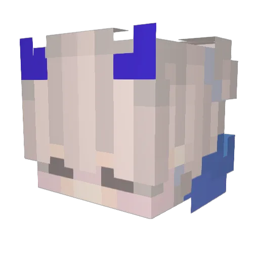 Reaqtants Minecraft avatar head, 3D render