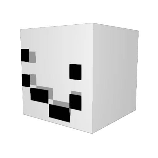 RearedPar Minecraft avatar head, 3D render