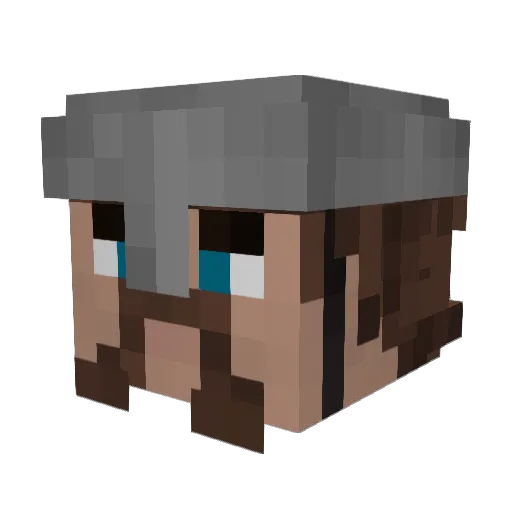 Reaseck42 Minecraft avatar head, 3D render