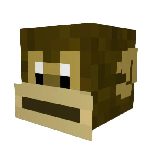 Reave2 Minecraft avatar head, 3D render