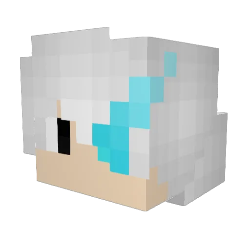 Reaverx93 Minecraft avatar head, 3D render