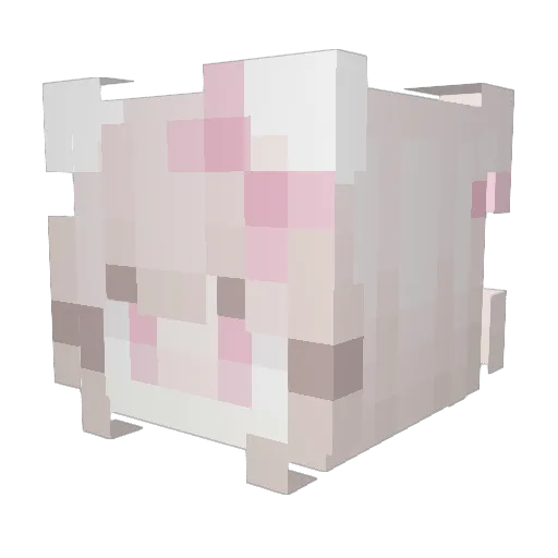 Reaworld Minecraft avatar head, 3D render