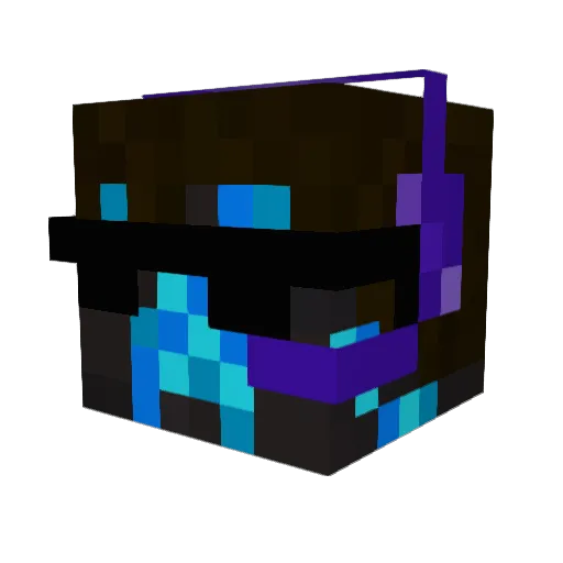 Reaxes99 Minecraft avatar head, 3D render