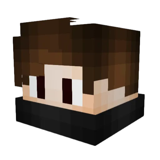 Reaxzy Minecraft avatar head, 3D render