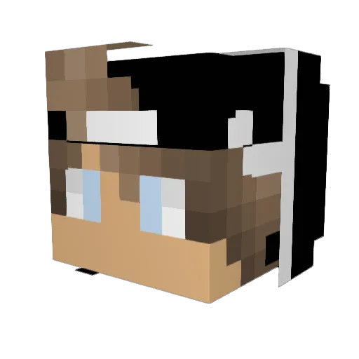 ReazueXV Minecraft avatar head, 3D render