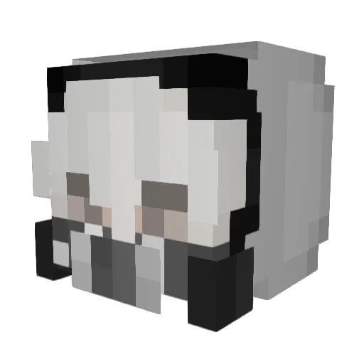 RebIronsoul Minecraft avatar head, 3D render