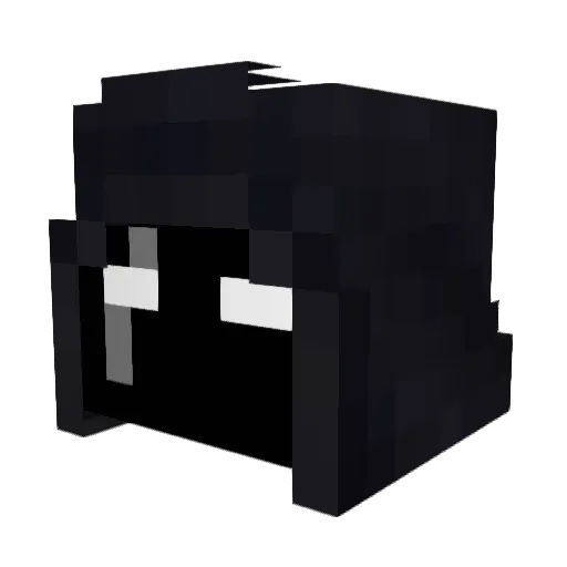 Reb_Two Minecraft avatar head, 3D render