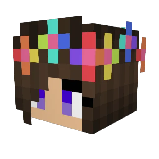 Rebecca170204 Minecraft avatar head, 3D render