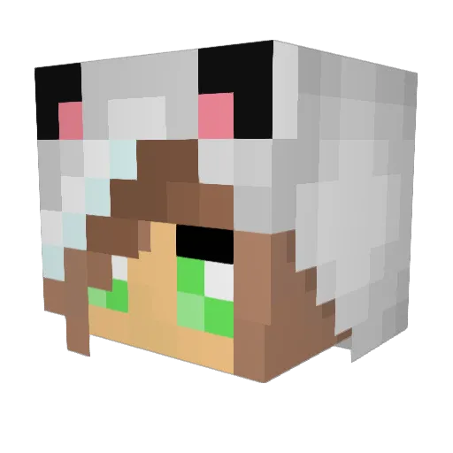 RebeccaStirling Minecraft avatar head, 3D render
