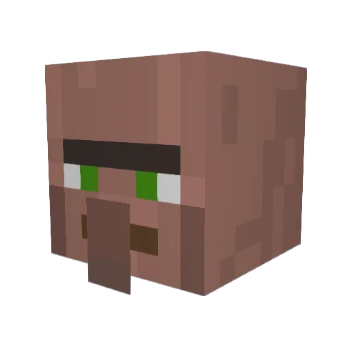 Rebeccaliu Minecraft avatar head, 3D render