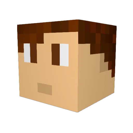 Rebekita6167 Minecraft avatar head, 3D render