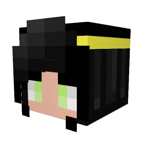 Rebekka2014 Minecraft avatar head, 3D render