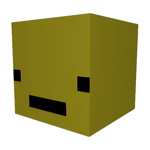 RebelAlt Minecraft avatar head, 3D render