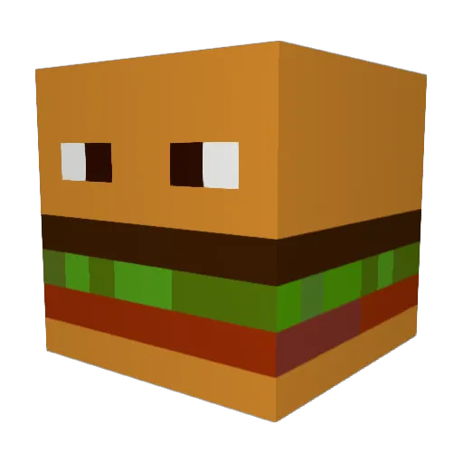 RebelEjection Minecraft avatar head, 3D render