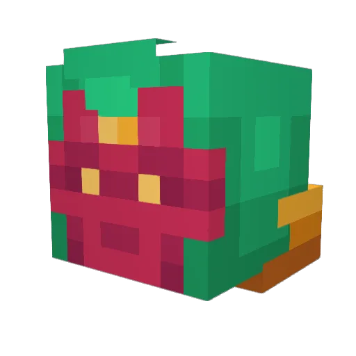 RebelRogie Minecraft avatar head, 3D render