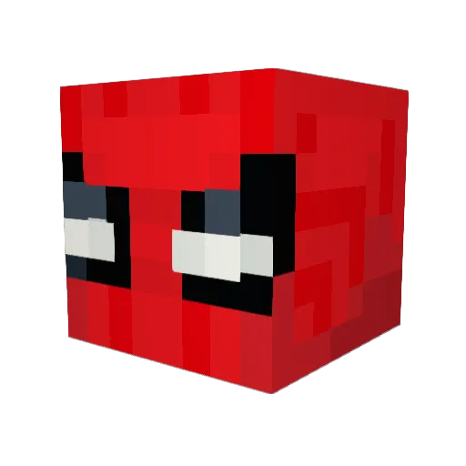 RebelT_REX Minecraft avatar head, 3D render