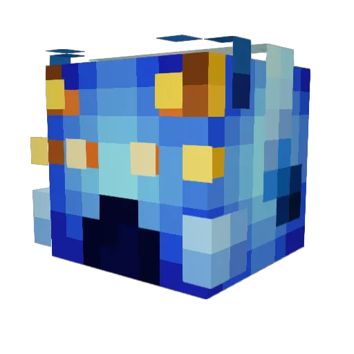 RebelThePebble Minecraft avatar head, 3D render
