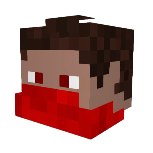 RebelWithNoPulse Minecraft avatar head, 3D render