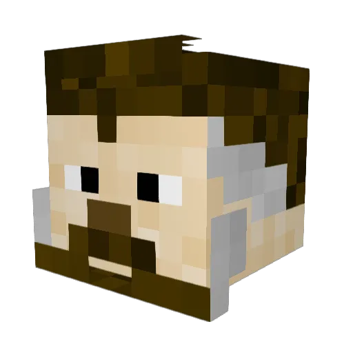Rebel_Friend_ Minecraft avatar head, 3D render