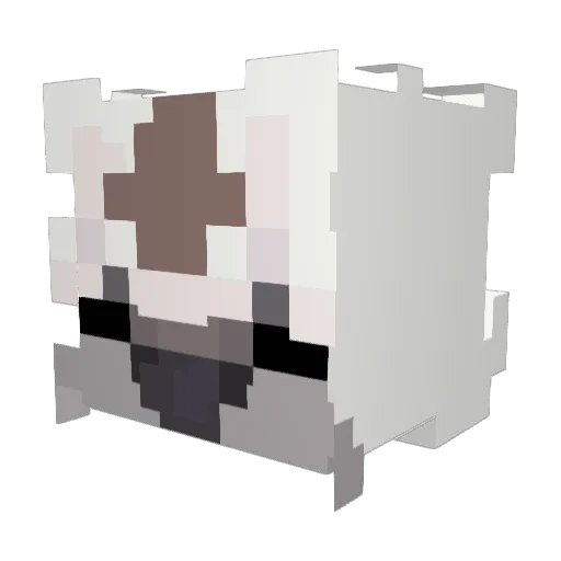 Rebeliance Minecraft avatar head, 3D render
