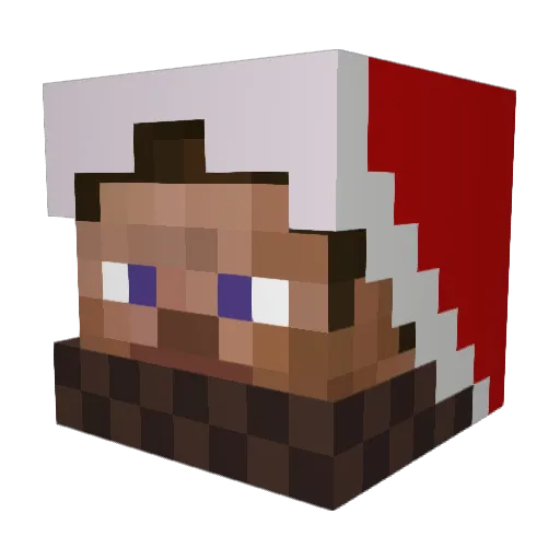 Rebell599 Minecraft avatar head, 3D render