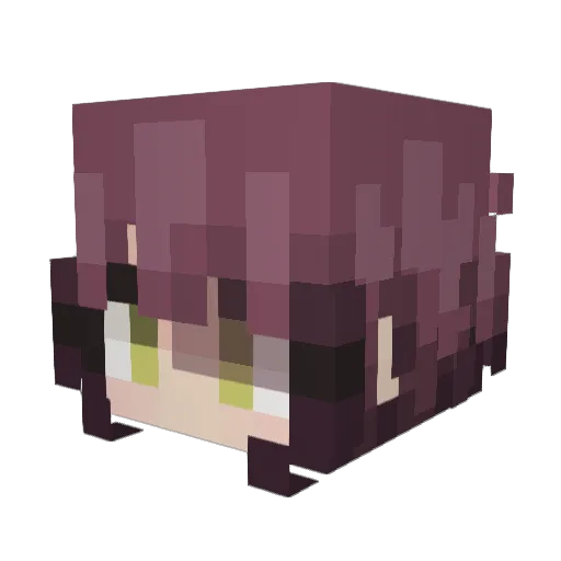 RebelliousPotato Minecraft avatar head, 3D render