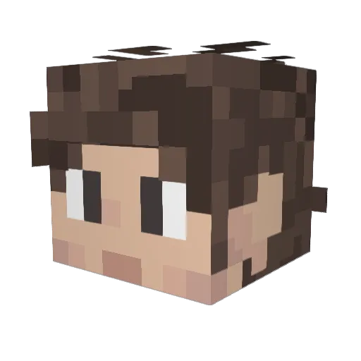 Rebelliousrebel7 Minecraft avatar head, 3D render
