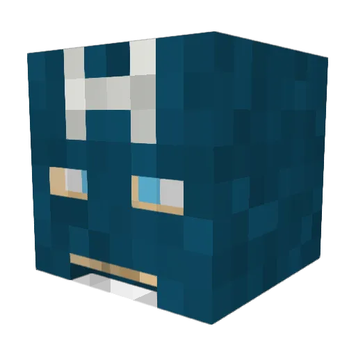 Rebelman614 Minecraft avatar head, 3D render