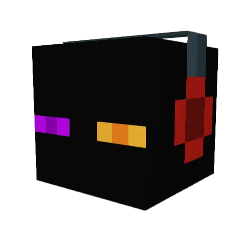 RebelsPG Minecraft avatar head, 3D render