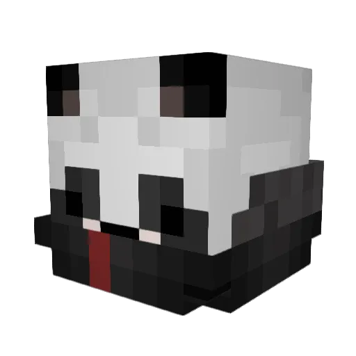 Rebeltek Minecraft avatar head, 3D render