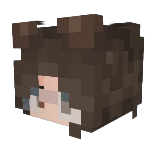 RebootMist Minecraft avatar head, 3D render