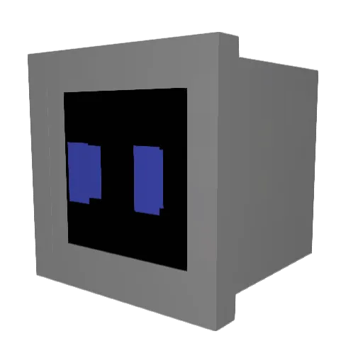Reboot_official Minecraft avatar head, 3D render