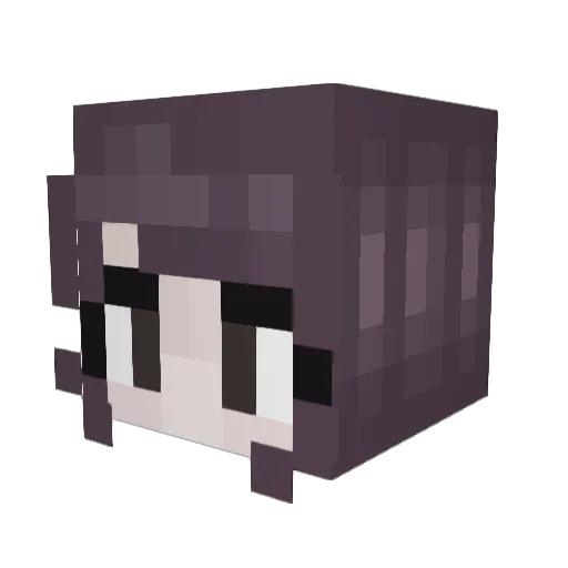 Rebornenigma Minecraft avatar head, 3D render