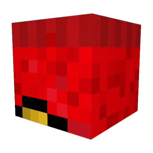 Rebourne Minecraft avatar head, 3D render
