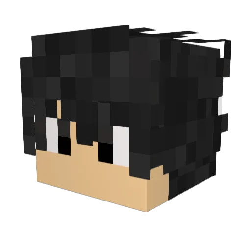 Rebsz_ Minecraft avatar head, 3D render