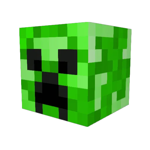 Rebuilt12 Minecraft avatar head, 3D render