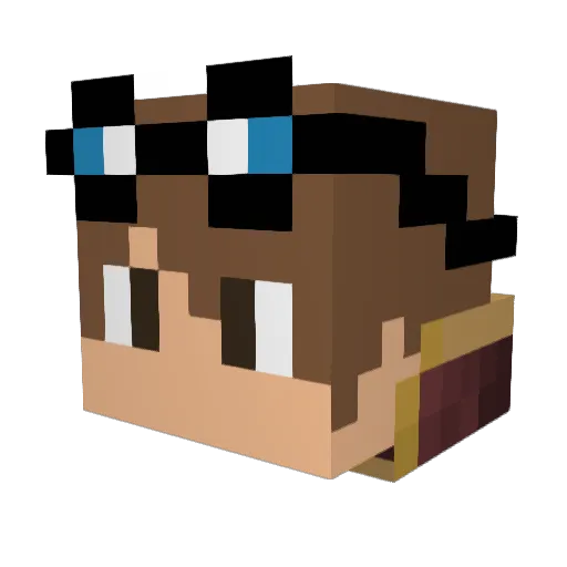 Rebun22 Minecraft avatar head, 3D render