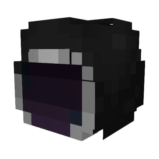 Rec0llecti0n Minecraft avatar head, 3D render