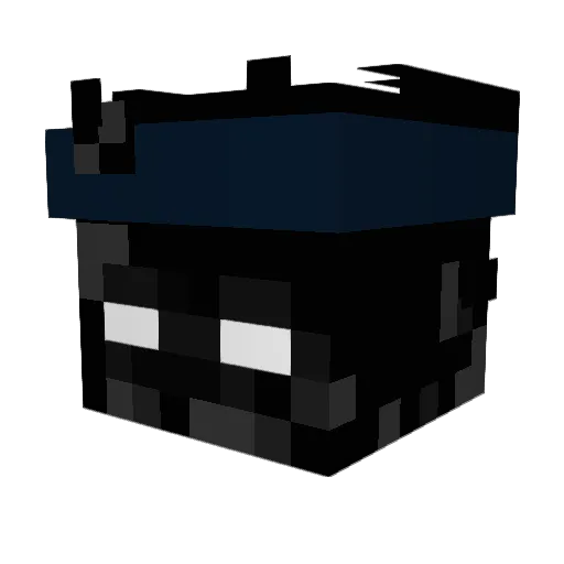 Rec_L0u1s Minecraft avatar head, 3D render