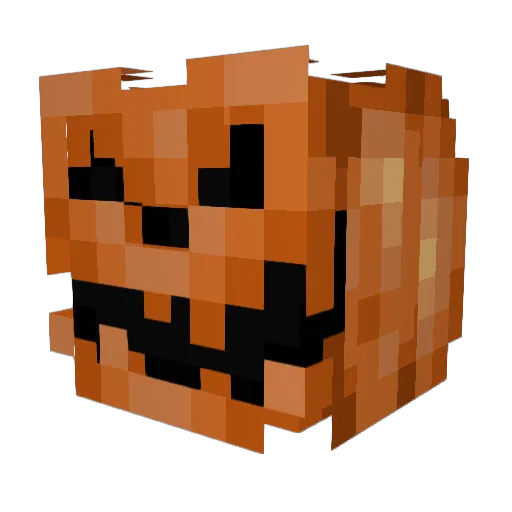 Receder Minecraft avatar head, 3D render