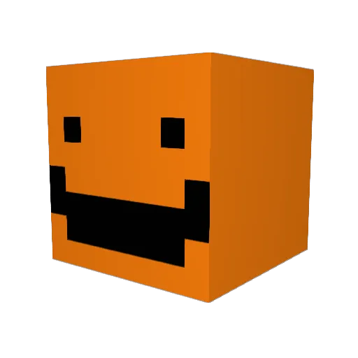 Recent5 Minecraft avatar head, 3D render