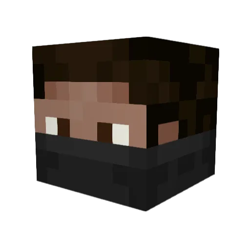 RecentStone301 Minecraft avatar head, 3D render