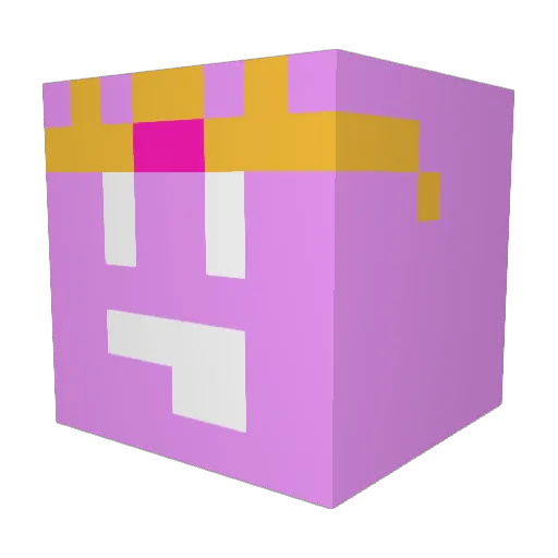 RecetheAmazing Minecraft avatar head, 3D render