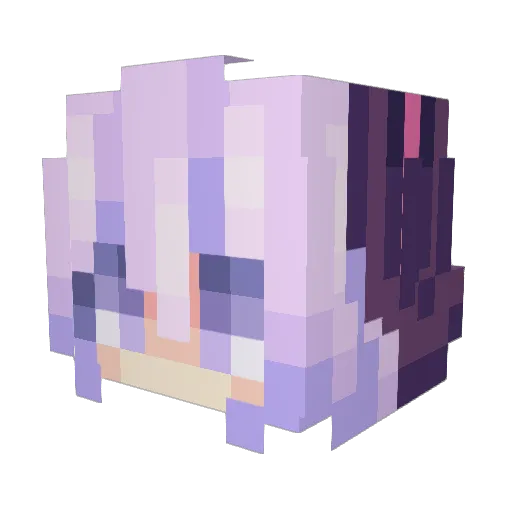 Recette_ Minecraft avatar head, 3D render