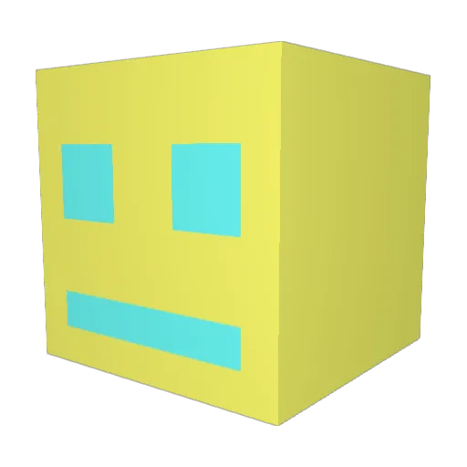 Rech0 Minecraft avatar head, 3D render
