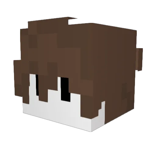 Reckazma Minecraft avatar head, 3D render